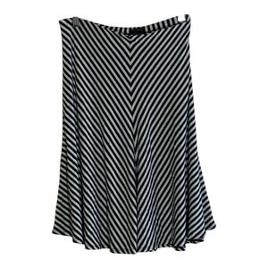Ann Taylor Women's Black and blue A line skirt size small